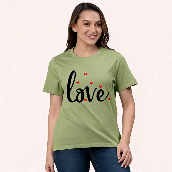 Green_Pure_Cotton_Round_Neck_Graphic_Print_T-Shirt_For_Women
