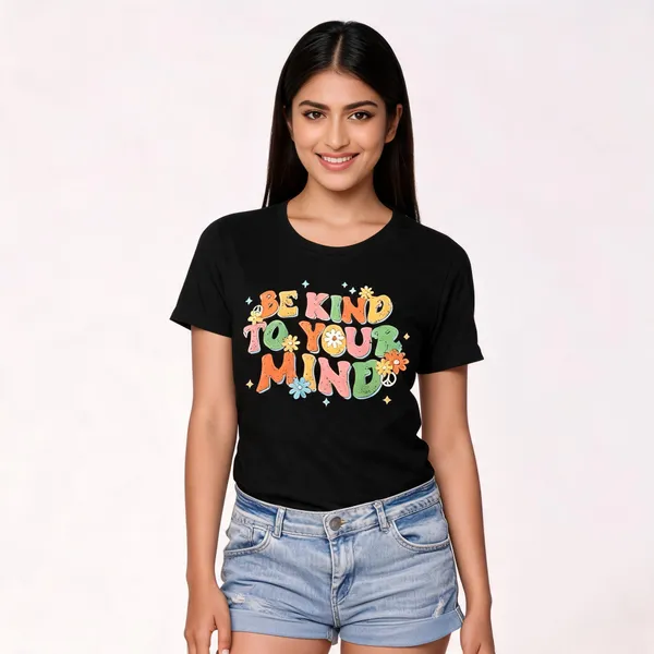 Black_Pure_Cotton_Graphic_Print_Round_Neck_T-Shirt_For_Women