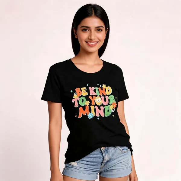 Black_Pure_Cotton_Graphic_Print_Round_Neck_T-Shirt_For_Women