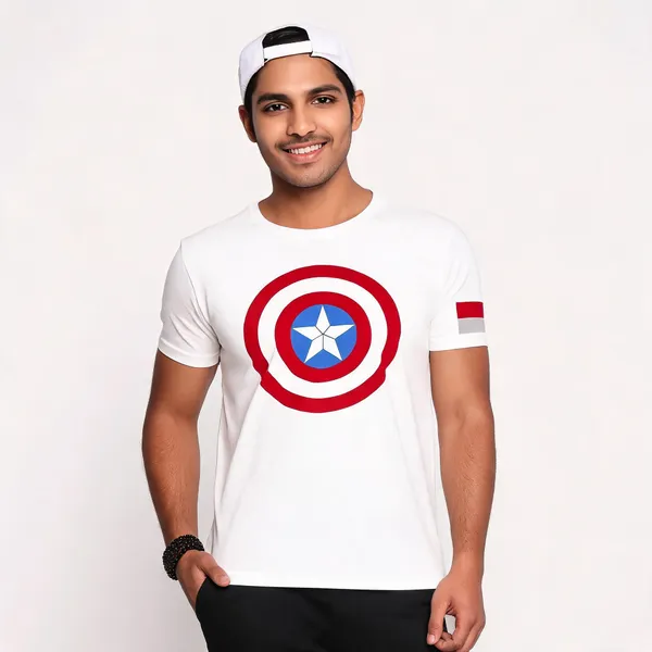 White_Pure_Cotton_Graphic_Print_Round_Neck_T-Shirt_For_Men