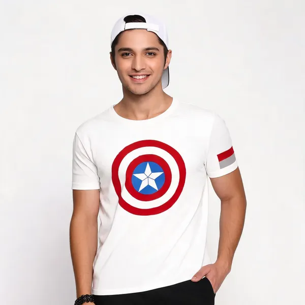 White_Pure_Cotton_Graphic_Print_Round_Neck_T-Shirt_For_Men