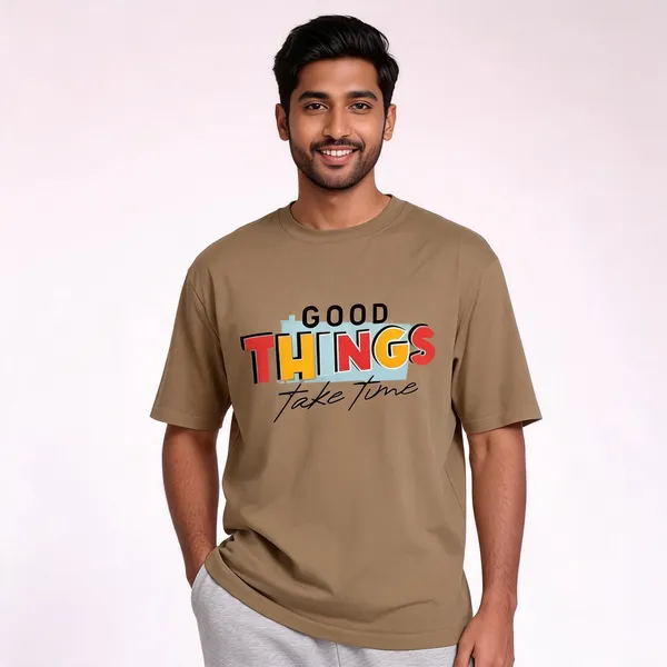 Beige_Pure_Cotton_Printed_Oversized_T-Shirt_For_Men