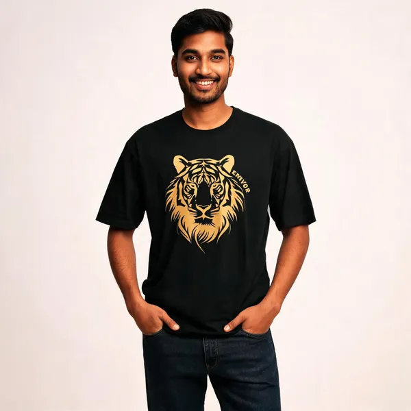 Black_Pure_Cotton_Round_Neck_Printed_T-Shirt_For_Men