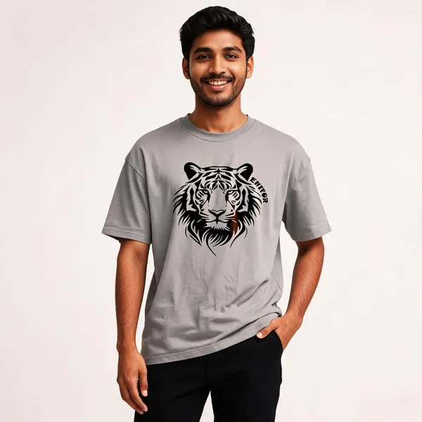 Grey_Pure_Cotton_Round_Neck_Printed_T-Shirt_For_Men
