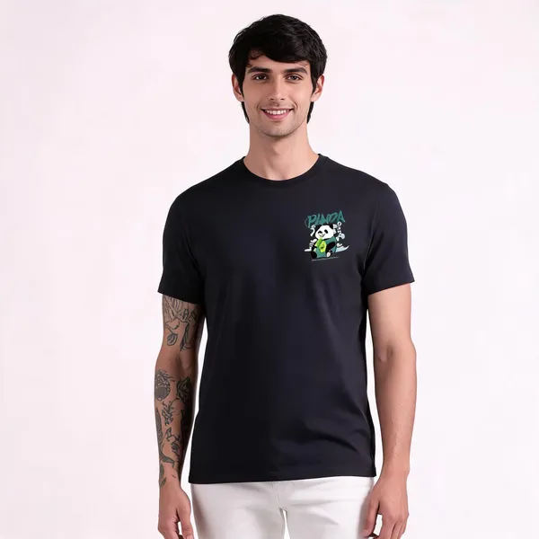 Black_Pure_Cotton_Printed_Round_Neck_T-Shirt_For_Men