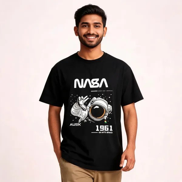 Black_Pure_Cotton_Printed_Round_Neck_T-Shirt_For_Men