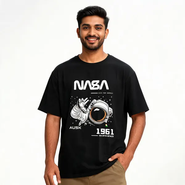 Black_Pure_Cotton_Printed_Round_Neck_T-Shirt_For_Men