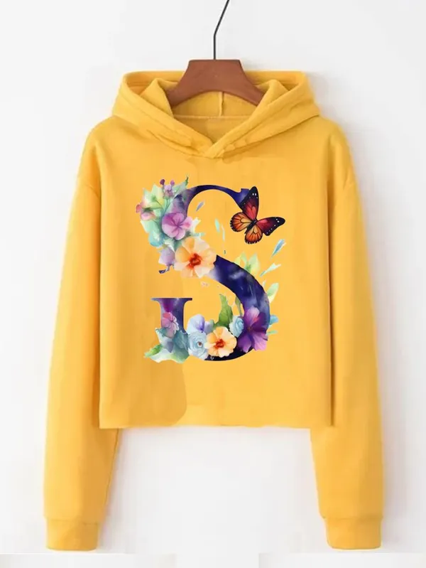Yellow_Pure_Cotton_Crop_Hooded_Printed_Sweatshirt_For_Women