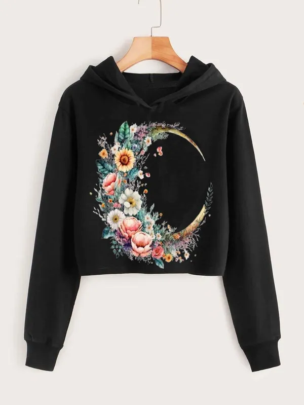 Black_Pure_Cotton_Crop_Hooded_Graphic_Print_Sweatshirt_For_Women