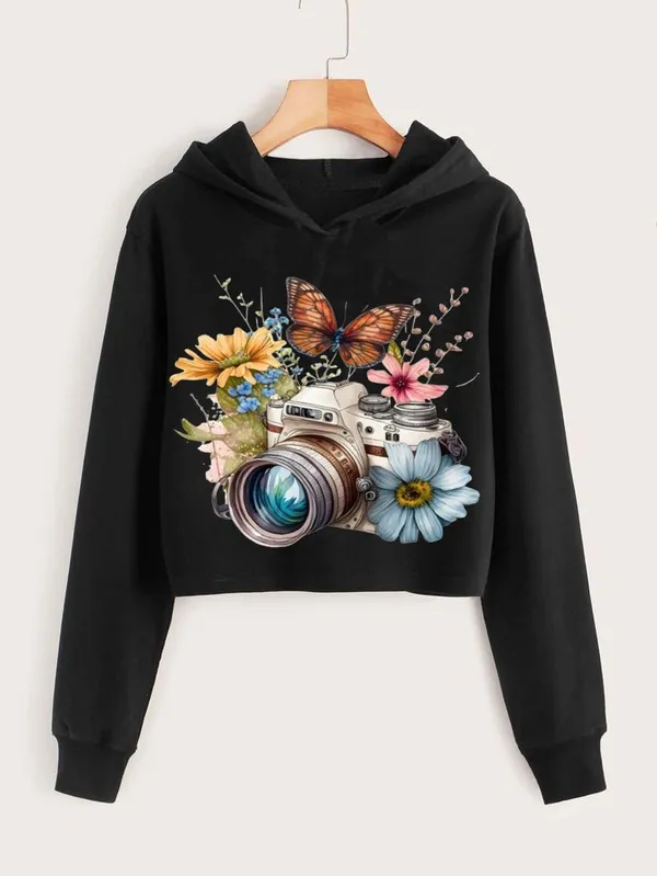 Black_Pure_Cotton_Graphic_Print_Crop_Hooded_Sweatshirt_For_Women
