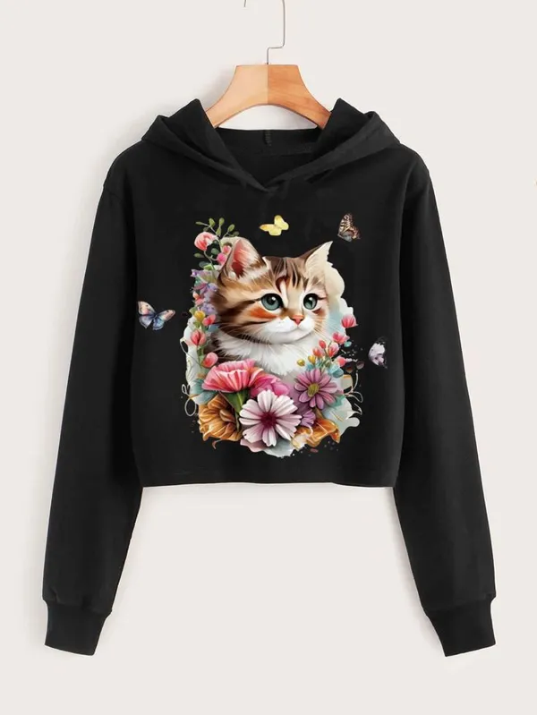 Black_Pure_Cotton_Crop_Hooded_Graphic_Print_Sweatshirt_For_Women