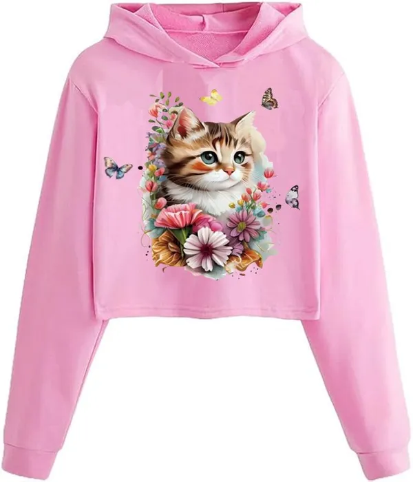 Pink_Pure_Cotton_Graphic_Print_Crop_Hoodie_Sweatshirt_For_Women