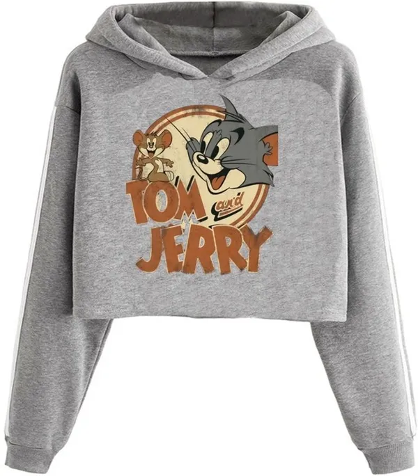 Grey_Pure_Cotton_Crop_Sweatshirt_For_Women
