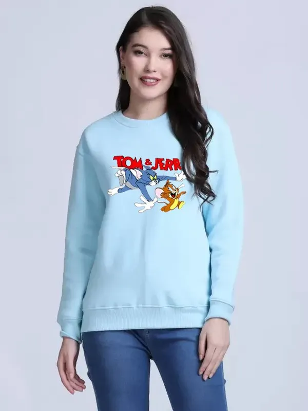 Blue_Pure_Cotton_Oversized_Printed_Sweatshirt_For_Women