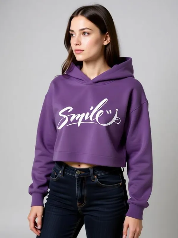 Purple_Pure_Cotton_Graphic_Print_Hooded_T-Shirt_For_Women
