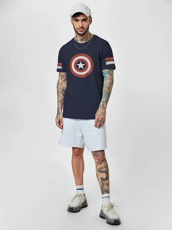 Blue_Pure_Cotton_Graphic_Print_Round_Neck_T-Shirt_For_Men