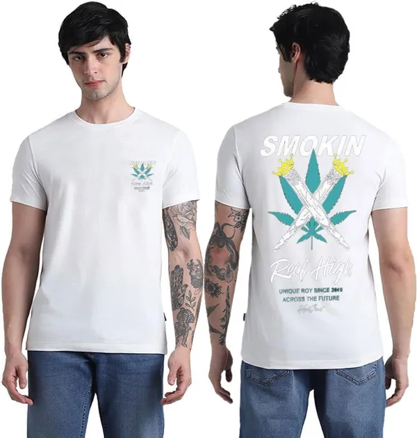White_Cotton_Printed_Round_Neck_T-Shirt_For_Men