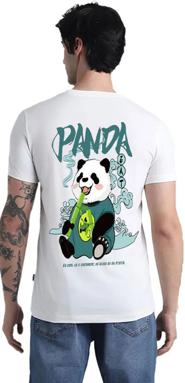 White_Pure_Cotton_Printed_Round_Neck_T-Shirt_For_Men