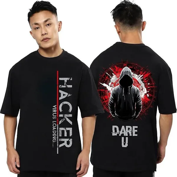 Black_Pure_Cotton_Graphic_Print_Round_Neck_T-Shirt_For_Men