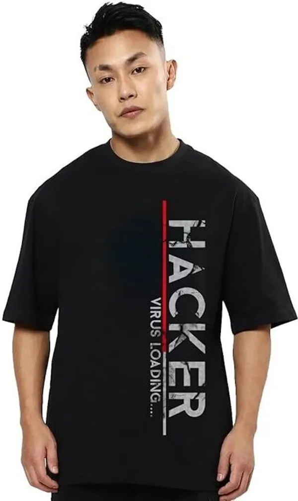 Black_Pure_Cotton_Graphic_Print_Round_Neck_T-Shirt_For_Men