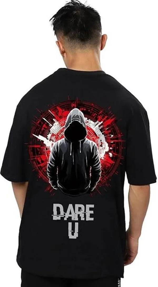 Black_Pure_Cotton_Graphic_Print_Round_Neck_T-Shirt_For_Men