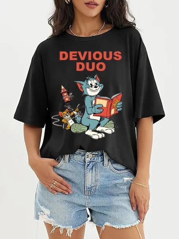 Black_Pure_Cotton_Graphic_Print_Oversized_T-Shirt_For_Women