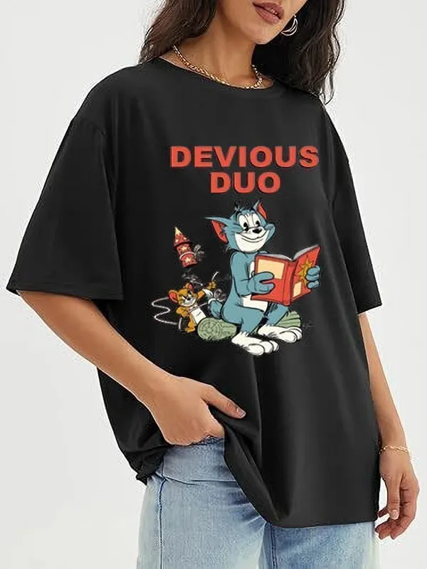 Black_Pure_Cotton_Graphic_Print_Oversized_T-Shirt_For_Women