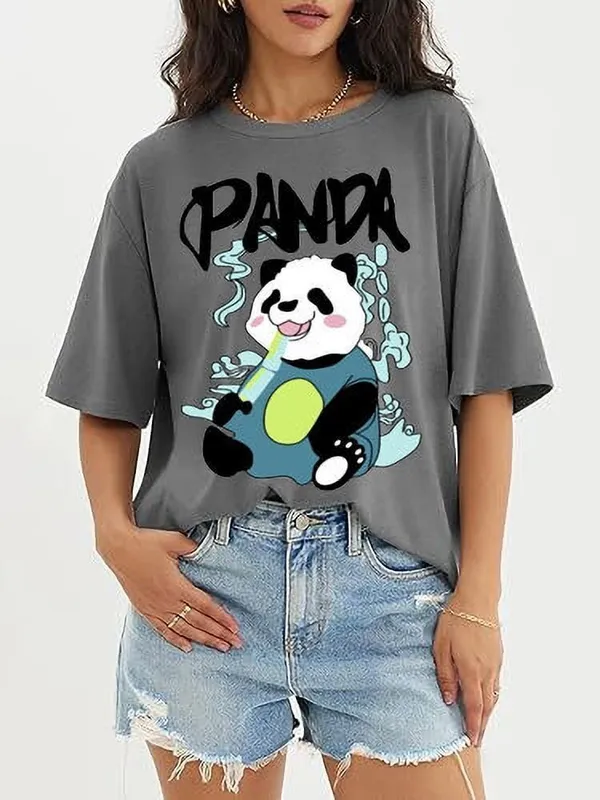 Grey_Pure_Cotton_Oversized_Printed_T-Shirt_For_Women
