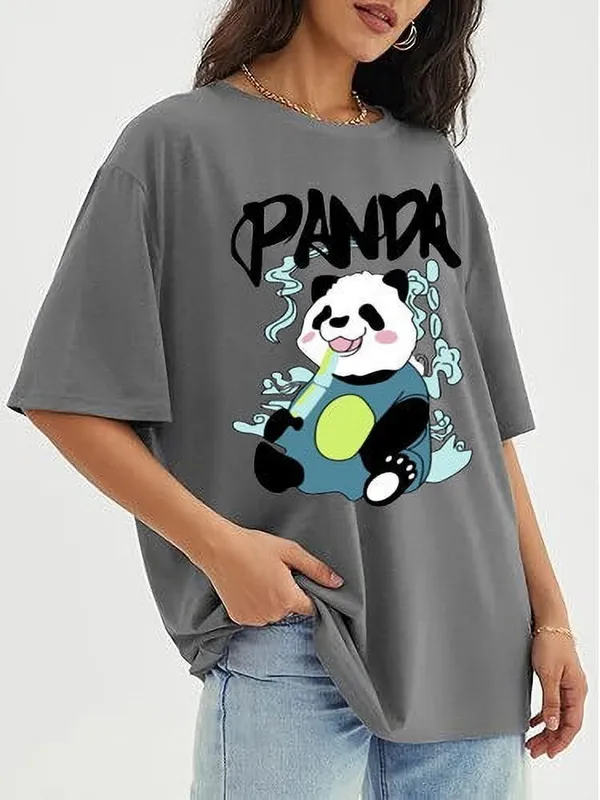 Grey_Pure_Cotton_Oversized_Printed_T-Shirt_For_Women