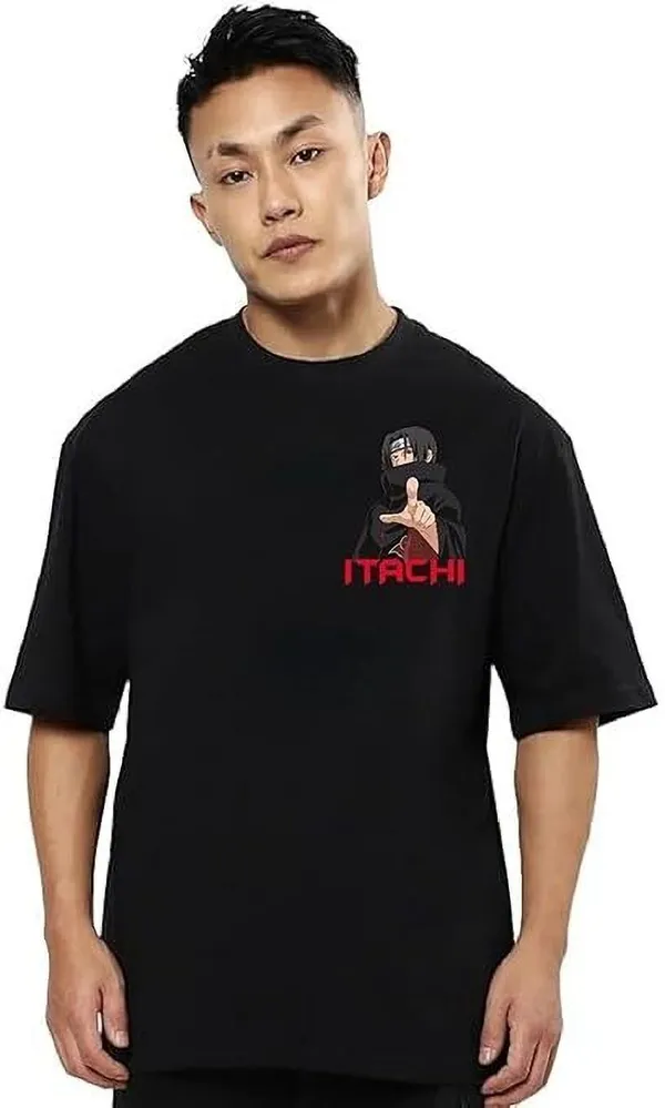 Black_Pure_Cotton_Printed_Oversized_Round_Neck_T-Shirt_For_Men