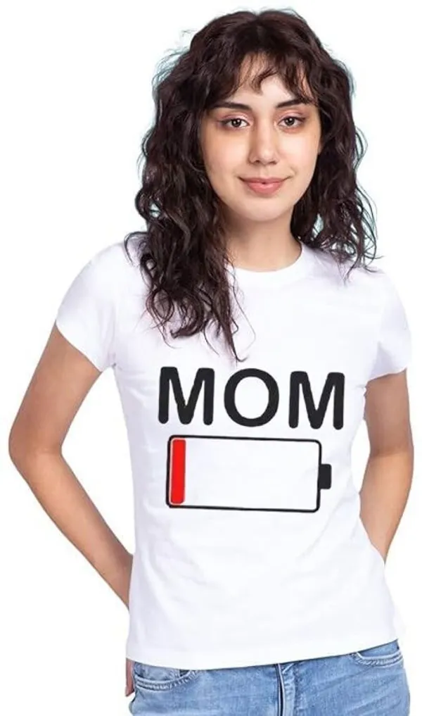 White_Pure_Cotton_Graphic_Print_Round_Neck_T-Shirt_For_Women