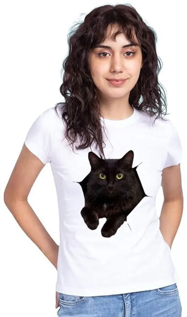 White_Cotton_Graphic_Print_Round_Neck_T-Shirt_For_Women