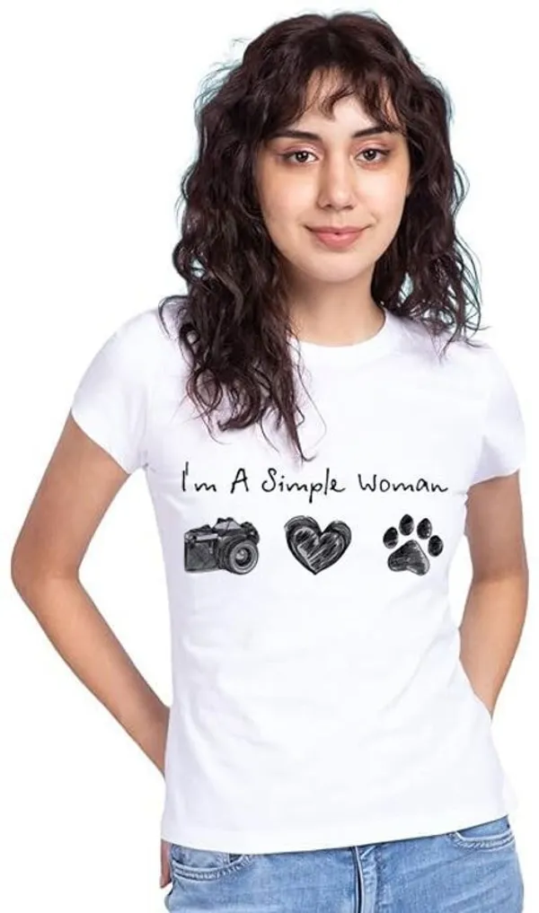 White_Pure_Cotton_Round_Neck_Graphic_Print_T-Shirt_For_Women