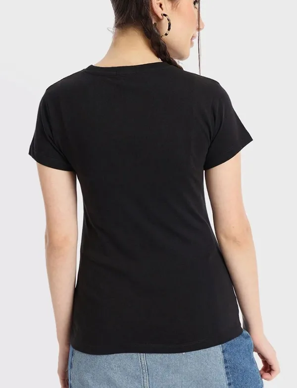Black_Pure_Cotton_Printed_Round_Neck_T-Shirt_For_Women