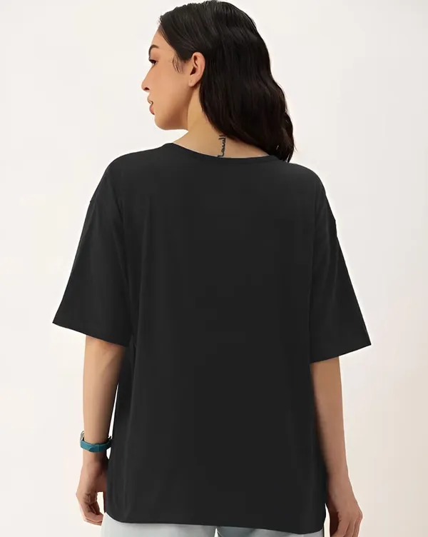 Black_Pure_Cotton_Graphic_Print_T-Shirt_For_Women