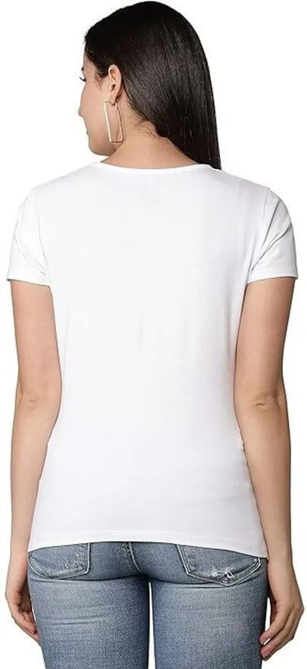 White_Pure_Cotton_Graphic_Print_Round_Neck_T-Shirt_For_Women