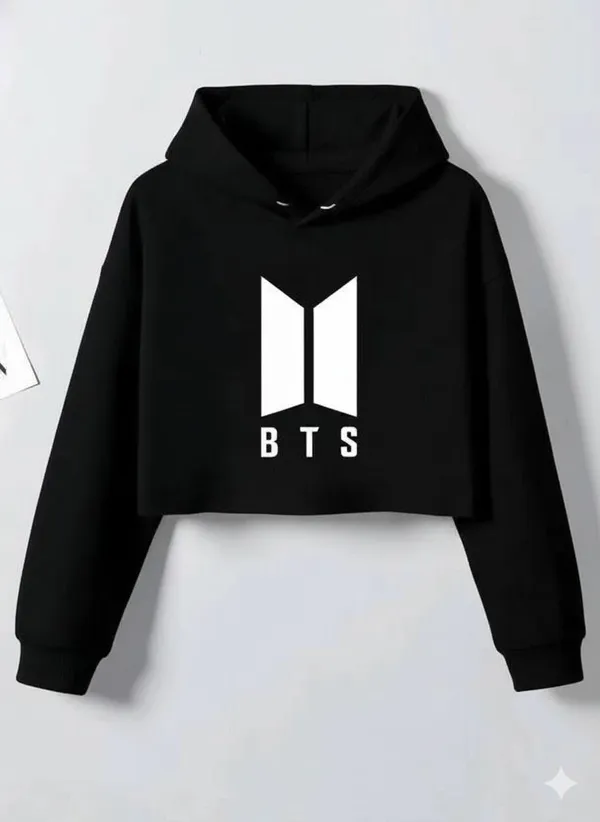 Black_Pure_Cotton_Graphic_Print_Hooded_T-Shirt_For_Women