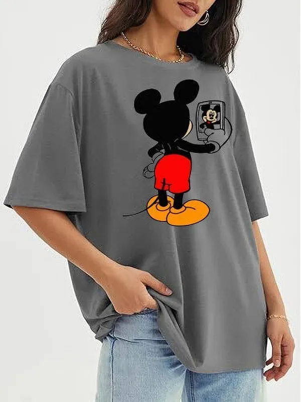 Grey_Pure_Cotton_Oversized_Printed_Round_Neck_T-Shirt_For_Women