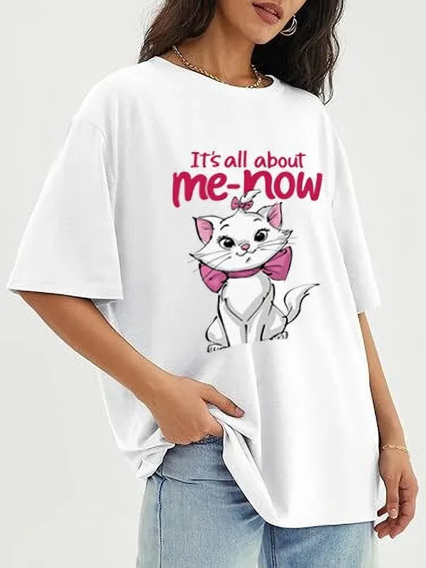 White_Pure_Cotton_Graphic_Print_Round_Neck_T-Shirt_For_Women