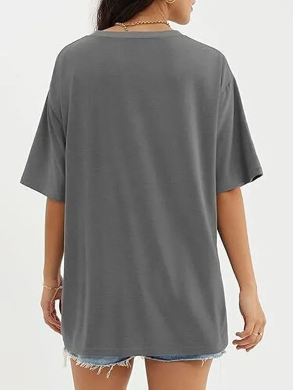 Grey_Pure_Cotton_Round_Neck_Printed_T-Shirt_For_Women