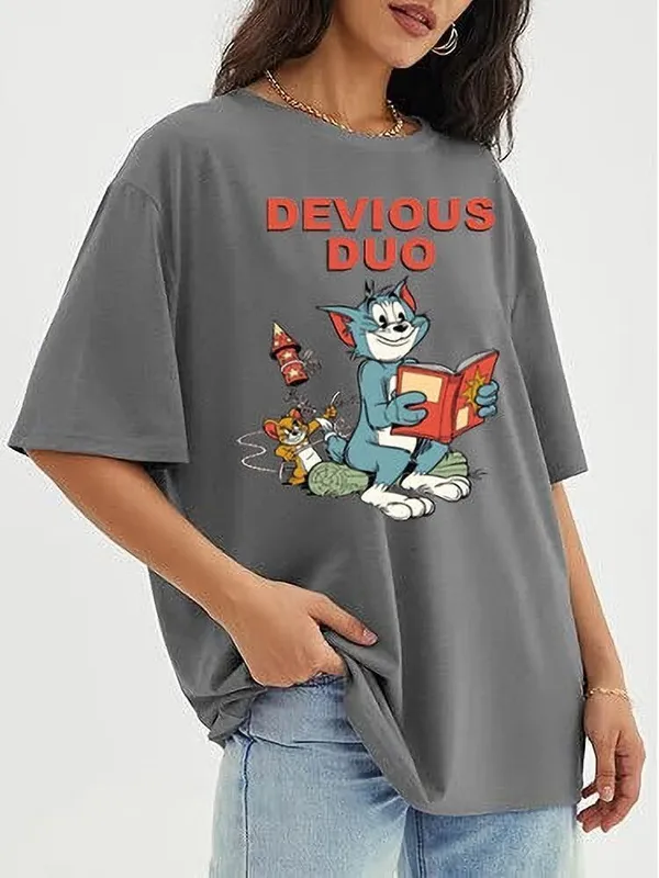 Multicolor_Pure_Cotton_Round_Neck_Printed_T-Shirt_For_Women