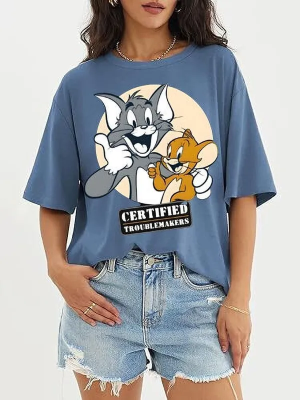 Blue_Cotton_Oversized_Graphic_Print_T-Shirt_For_Women