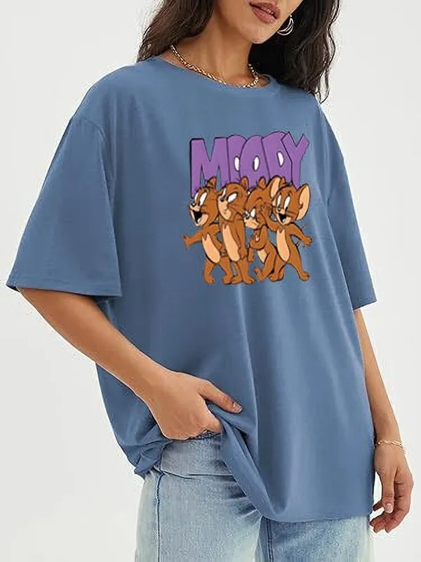 Blue_Pure_Cotton_Graphic_Print_Oversized_Round_Neck_T-Shirt_For_Women