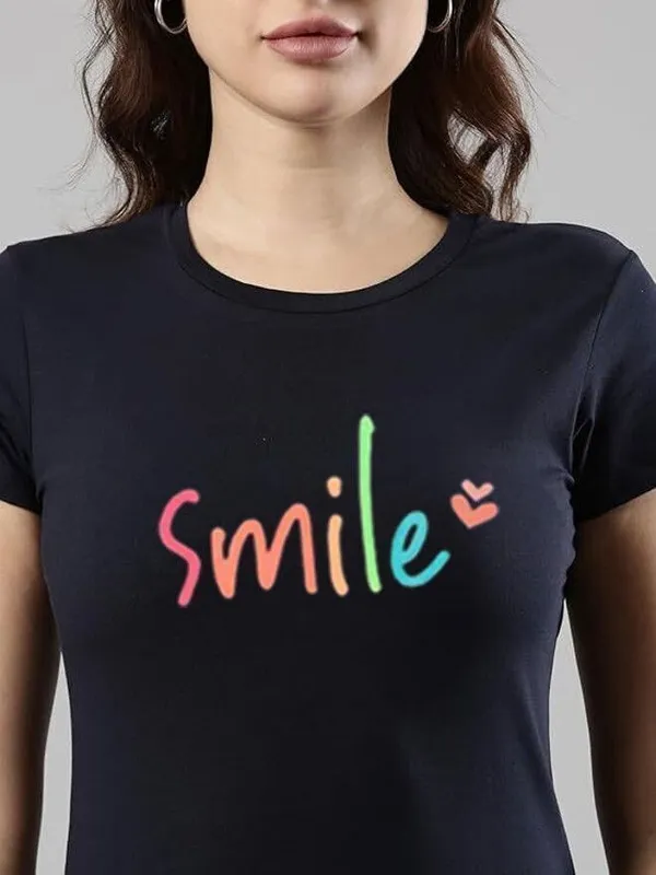 Black_Pure_Cotton_Printed_Round_Neck_T-Shirt_For_Women