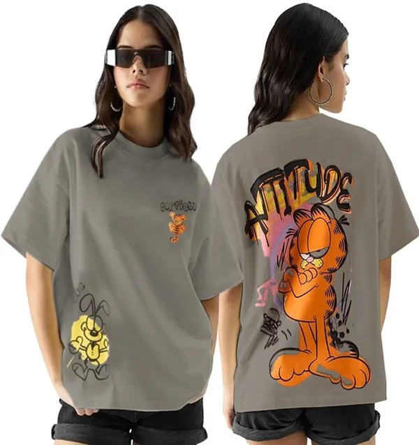 Grey_Pure_Cotton_Oversized_Printed_Round_Neck_T-Shirt_For_Women