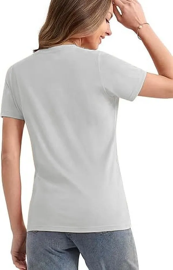 Grey_Pure_Cotton_Typography_Round_Neck_T-Shirt_For_Women