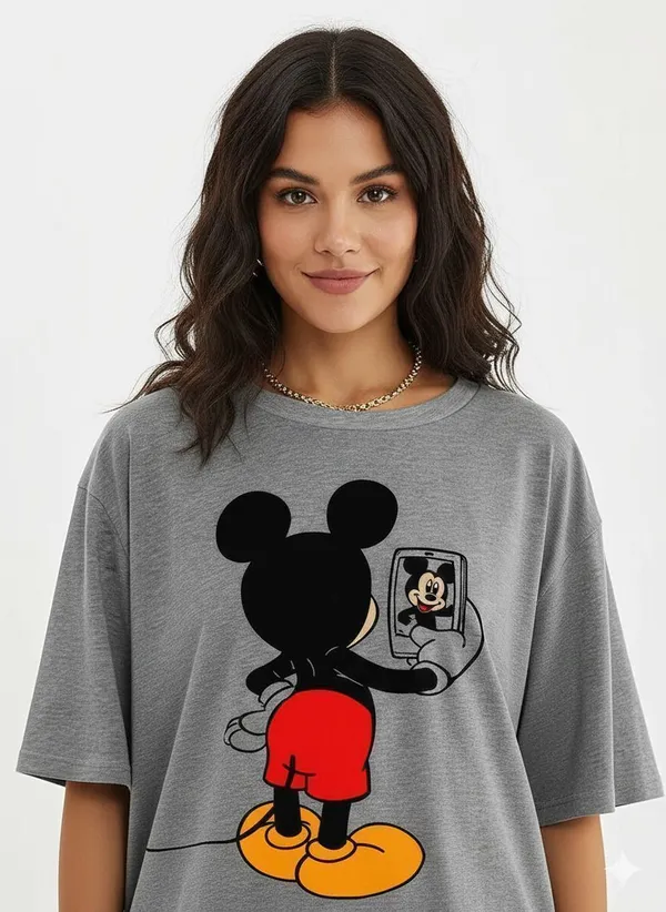 Grey_Pure_Cotton_Graphic_Print_Round_Neck_T-Shirt_For_Women