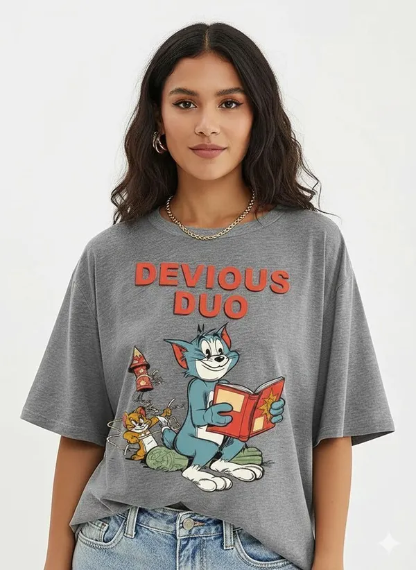 Grey_Pure_Cotton_Oversized_Graphic_Print_T-Shirt_For_Women