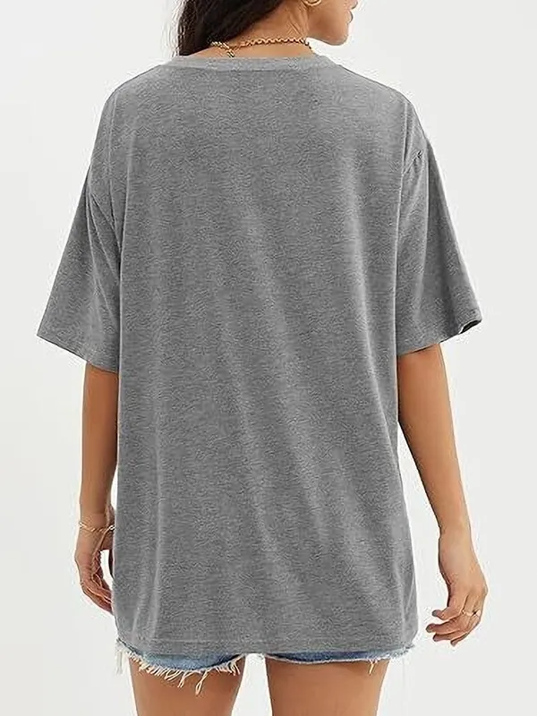 Grey_Pure_Cotton_Cartoon_Print_Oversized_Round_Neck_T-Shirt_For_Women