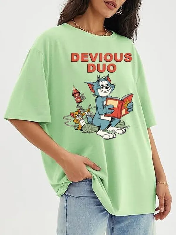 Green_Pure_Cotton_Graphic_Print_Oversized_T-Shirt_For_Women